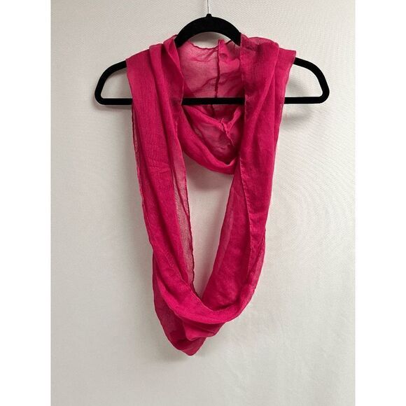 Womens Lightweight Scarf Shawl Pink One Size 100% Polyester - Picture 1 of 2